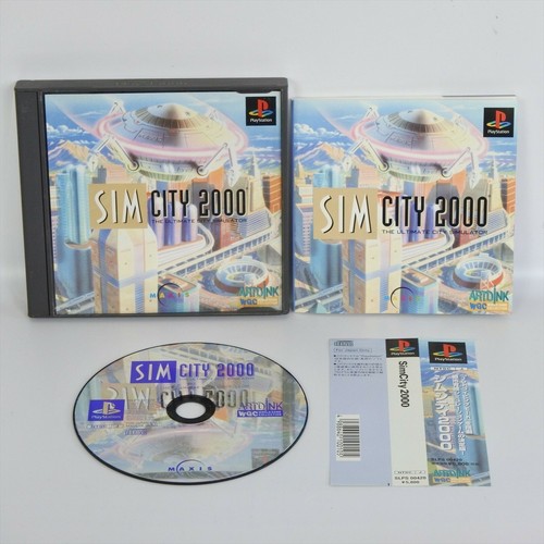 PS1 SIM CITY 2000 Spine * Playstation For JP System p1