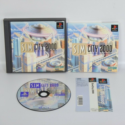 PS1 SIM CITY 2000 Spine * Playstation per sistema JP p1 - Foto 1 di 2