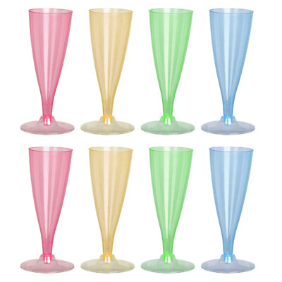 50 Bicchieri Da Champagne In Plastica Acrilica Per Torre – Infrangibili, Eleganti, Riutilizzabili - 4