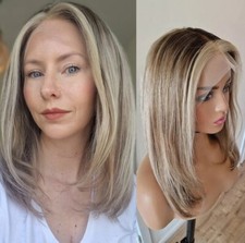 Highlight Blonde 13x4 Lace Frontal Human Hair Wig for Women