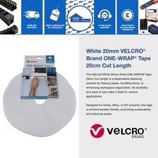 ONE-WRAP® double sided Velcro® Double sided strap White Various widths/lengths