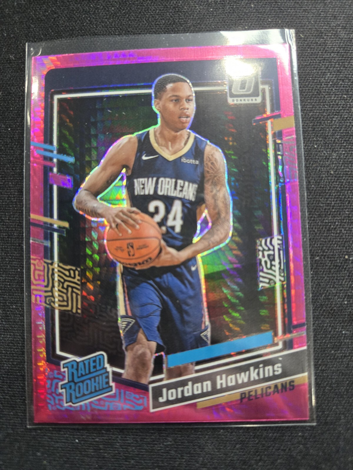 2023-24 Donruss Optic Basketball Jordan Hawkins RC Pink Hyper #238