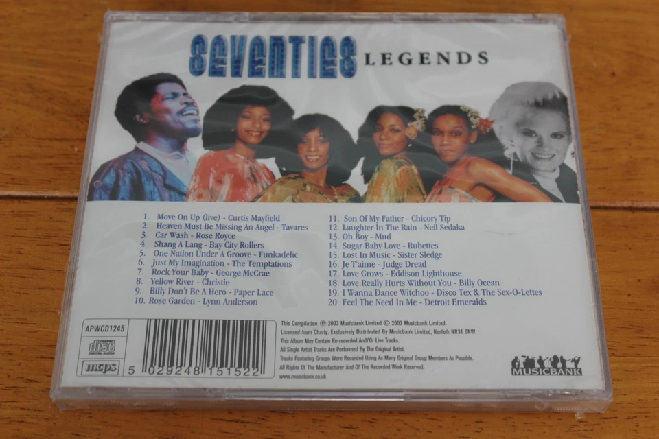 SEVENTIES LEGENDS - VARIOUS ARTISTS CD [NEW SEALED] **CRACKED CASE** Foto 2 de 4