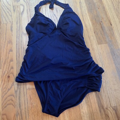 shirrendipity halter swim dress Athleta Womens Shirrendipity Halter Swim Dress 1 Piece Swimsuit Ruched Purple XS