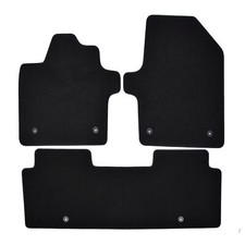 Fußmatten Automatten Für Kia Sorento 2014-2019 3-Tlg Pro Velour Schwarz