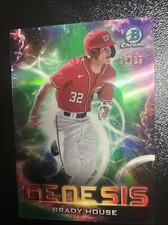 2021 Bowman Draft - Genesis Green Refractor #GNS-10 Brady House /99 (RC)