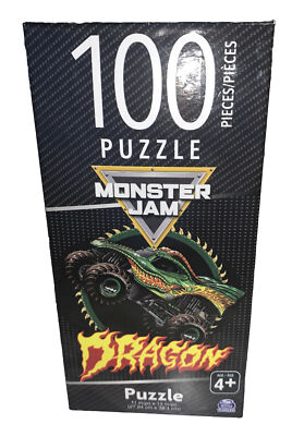 Monster Jam Dragon 100 Piece Puzzle 11'' x 15'' NIB Sealed