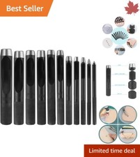 Versatile Heavy-Duty Carbon Steel Hollow Hole Punch Tools - 11 Sizes - Durable