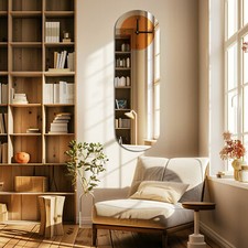 Modern Large Mirror Wall Clock Big Silent Non Ticking Clock for Living Room Deco