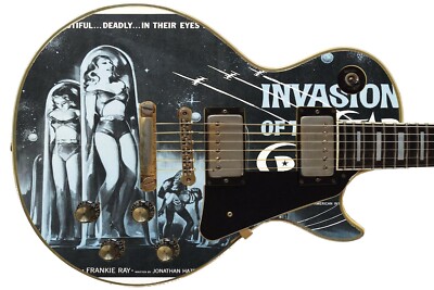 Guitar Skin Axe Wrap Reskin Bass Electric Invasion of the Star Creatures 250