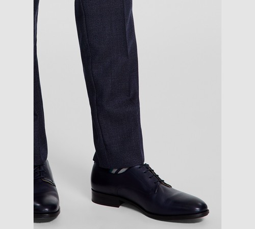 Tallia Men's Blue Slim-Fit Stretch Solid Suit Pants Size 40W 32L - 第 5/5 張圖片