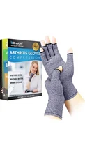 BreoLife Arthritis Gloves Compression XL. Does Not Interfere With Daily Work.