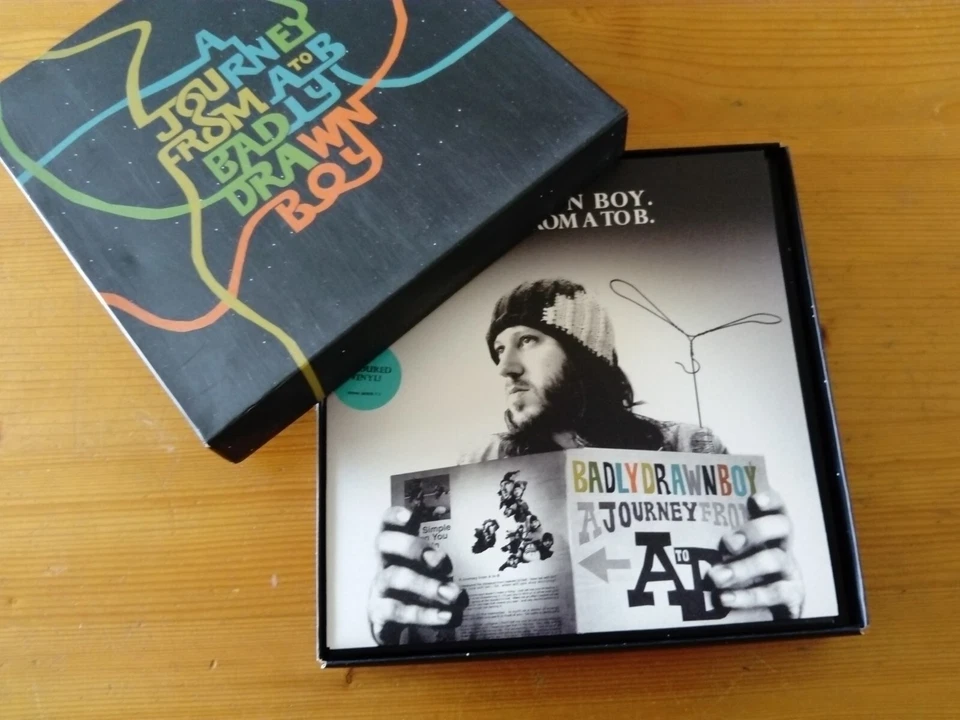Badly Drawn Boy A Journey From A To B Ltd 6 Track BLUE /ORANGE 7" /CD Box Set - Image 3 of 4