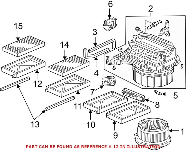 Honda OEM Blower Motor Fanframe Left 80291S5A003 for sale online eBay