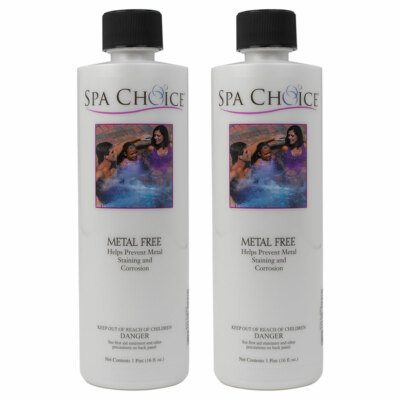 Spa Choice Metal Free Hot Tub & Spa Metal Remover - 2 x 1 Pint