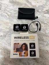 Rode Wireless ME Microphone Receiver USB-C 3.5mm TRS Black w/ Accessories