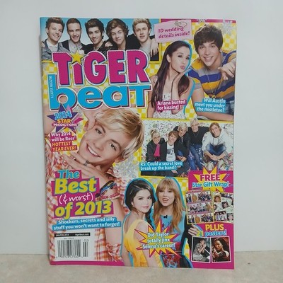 Tiger Beat Magazine W/ Poster Year 2014 Selena Gomez Taylor Swift One Direction