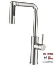 Waterfall Kitchen Faucet, 5-Mode 360 Swivel 5-Mode Faucet Stainless Steel