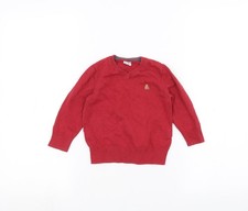 Roter Pullover Pulli Jungen UK Gr&ouml;&szlig;e 2 Jahre Gap