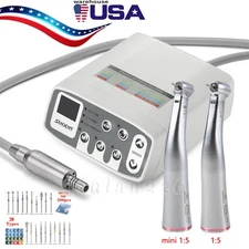 USA Dental LED Electric Brushless Micro Motor /1:5 Increasing Handpiece /FG Burs