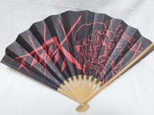 Touhou Project Flan Flandre Scarlet Folding Fan Black  Red / From Japan Rare
