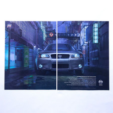 2002 Nissan SE-R Spec V Vintage Print Ad Advert 2 Page Wall Art Japan Night City