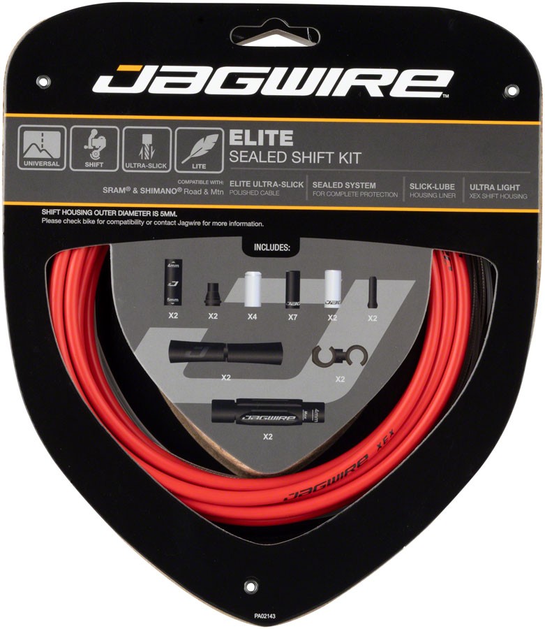 Jagwire Elite Sealed Shift Cable Kit SRAM/ | Ultra-Slick Uncoated Cables for