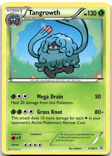 Pokemon Tangrowth Primal Clash PRC #5/160 Rare LP $SALE$!