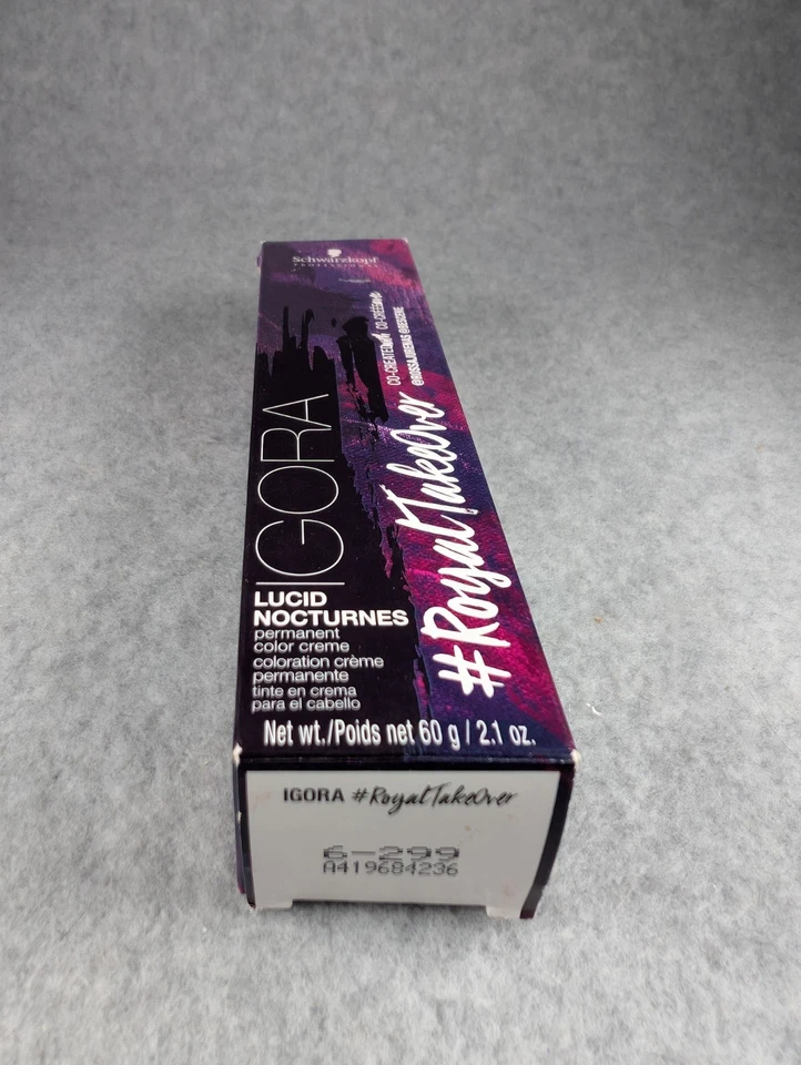 New Schwarzkopf Igora Royal TakeOver Lucid Nocturnes 6-299 Permanent Color Creme - Image 4 of 4