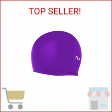 TYR Latex Adult Swim Cap for Women and Men - Training and Recreational Swimming
