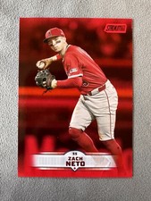 Zach Neto 2025 Stadium Club #37 Los Angeles Angels Red Foil