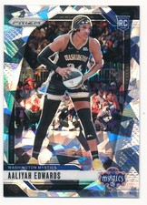 AALIYAH EDWARDS 2024 PANINI PRIZM SILVER CRACKED ICE #70 RC ROOKIE WNBA