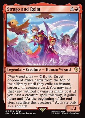 Strago and Relm 59 R Normal FIC MTG NM