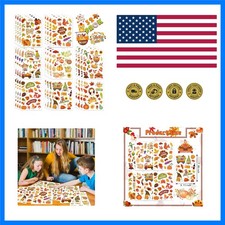 Fall Stickers Autumn Stickers for Kids 640PCS Thanksgiving Gift Stickers Ma...
