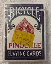 Bicycle Pinochle Playing Cards Exclusive Trade Mark Design U.S. Playing Card Co