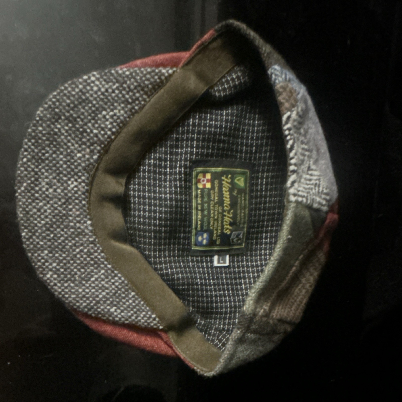 Hanna Hats Patchwork Flat Cap Multicolor Lined Ha… - image 3