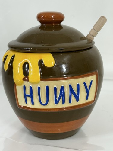 RARE Disney Winnie the Pooh Hunny Honey Pot - For Storage & Serving Vendor - S2
