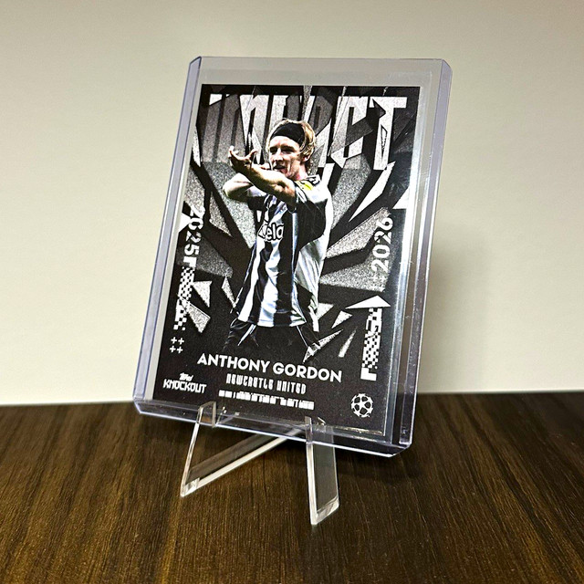 Topps UEFA Club Competitions Knockout 2025/26 - Anthony Gordon Newcastle Impact