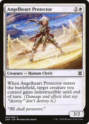 Angelheart Protector ZNR 3 MTG Zendikar Rising Common Normal EN NM