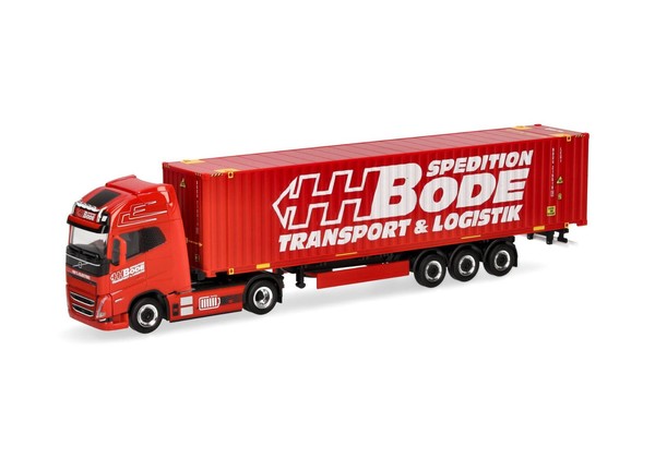 "Herpa 1:87 319249 Volvo Fh Gl Xl Electric 45Ft Container-Sattelzug \"Hh Bode\""-image