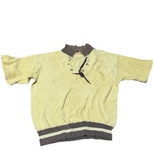 Vintage Original Terri Tee Shirt Terry Cloth Yellow 70s