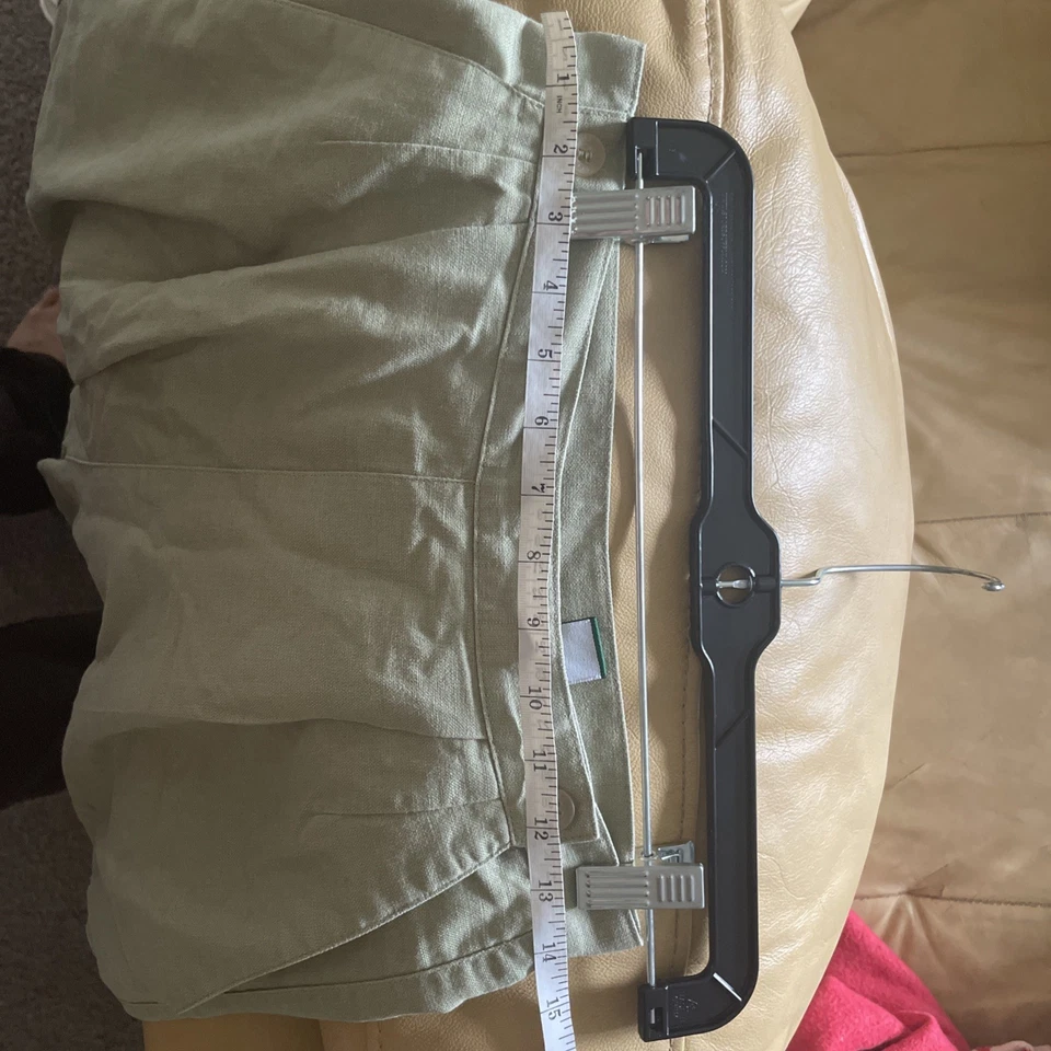 Pantalones Cortos Vintage Liz Golf Mezcla Lino Talla 8 Foto 3 de 4