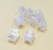 TEC3, Philmore 6 Conductor RJ12 6P6C Male Modular Crimp Plugs  10 Pack