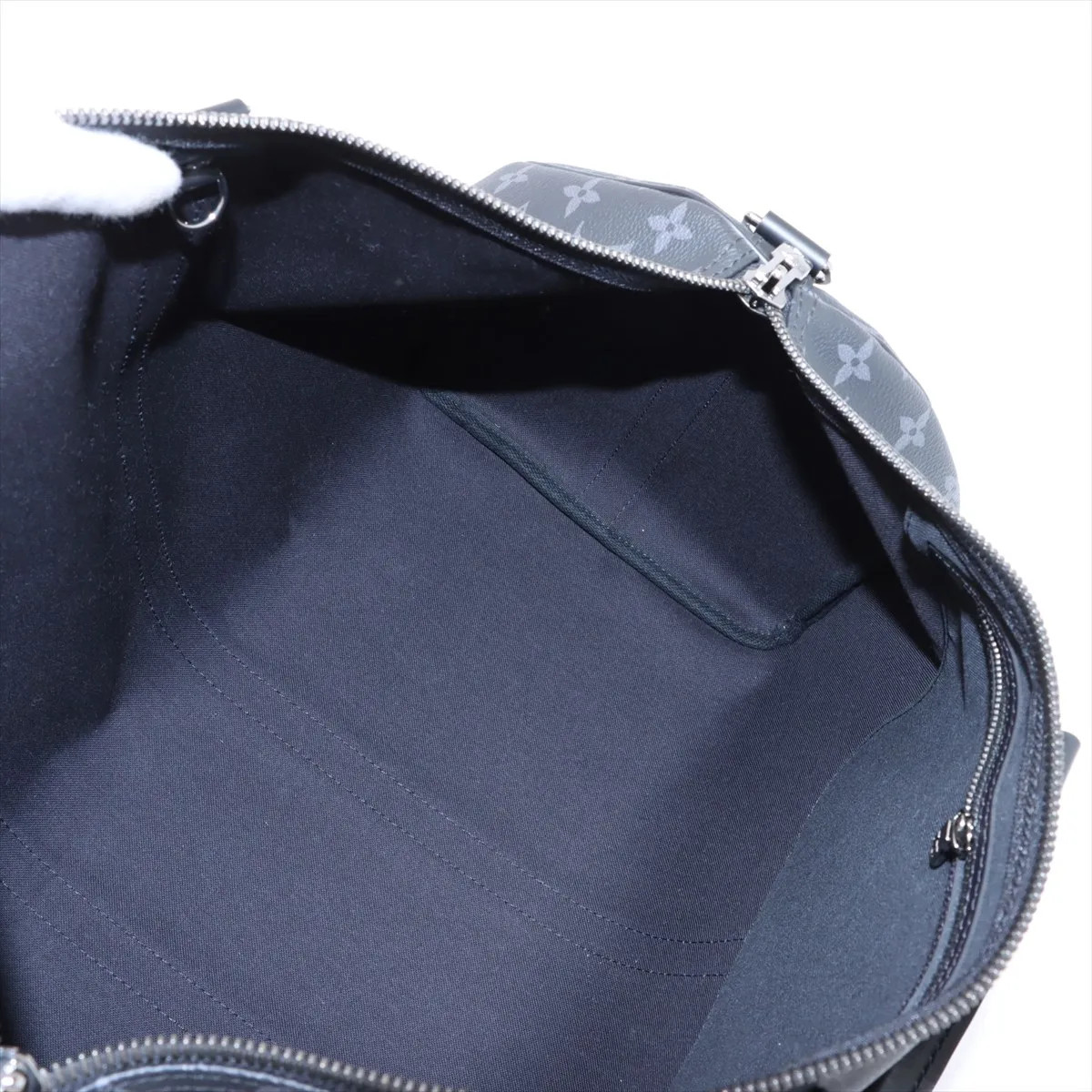 Louis Vuitton Monogram Eclipse Keepall Bandrière … - image 9