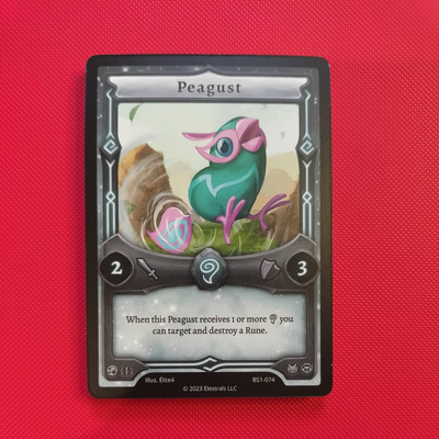 Elestrals TCG Peagust BS1-074 Base Set