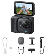 Insta360 GO Ultra Creator Bundle Midnight Black - Tiny Hands-Free 4K Cam