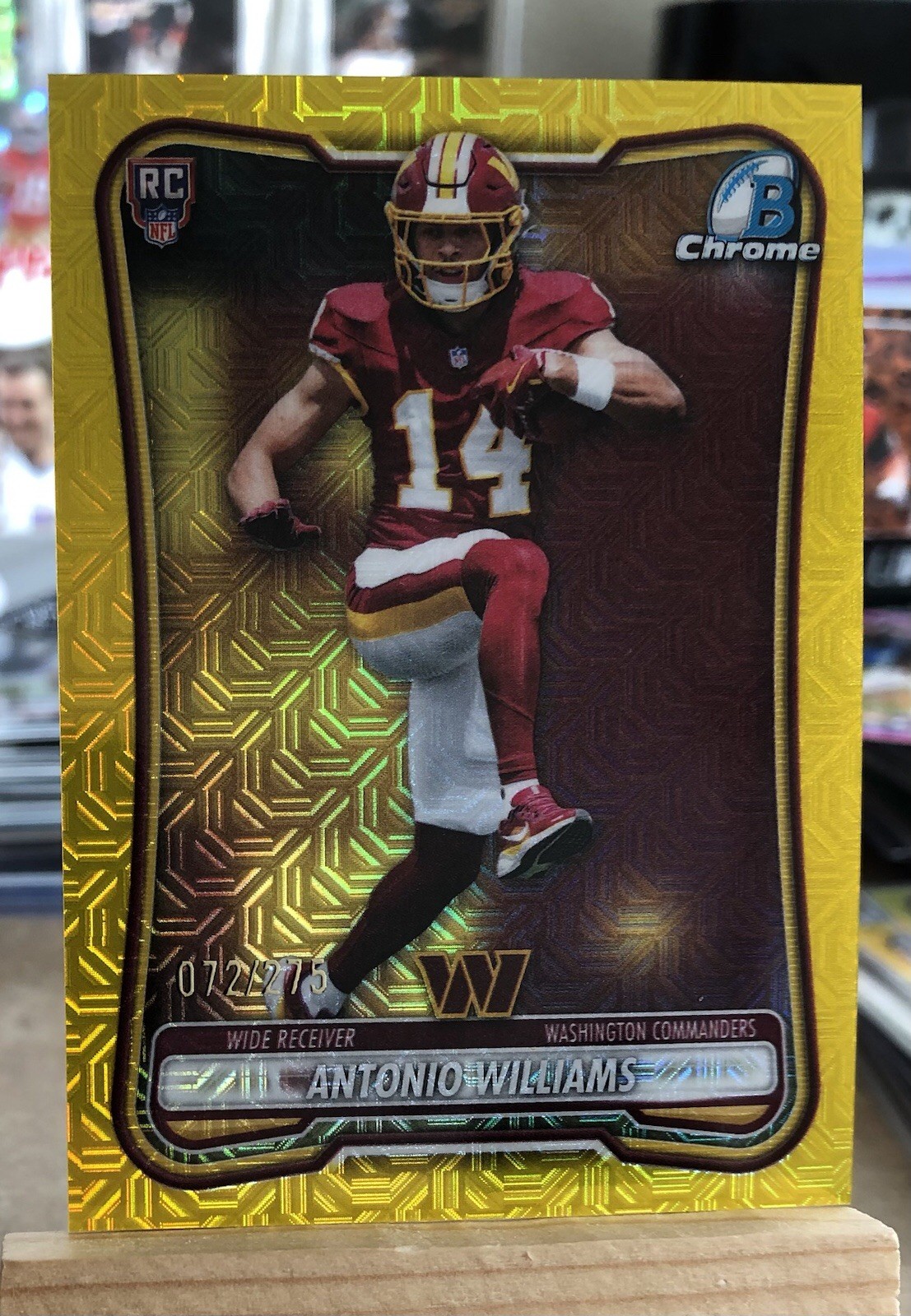 Topps 2026 Bowman Chrome U Antonio Williams RC Gold /275 #BCV-126 commanders