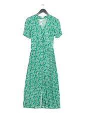 RIXO A-Line Midi Dress XS in Green