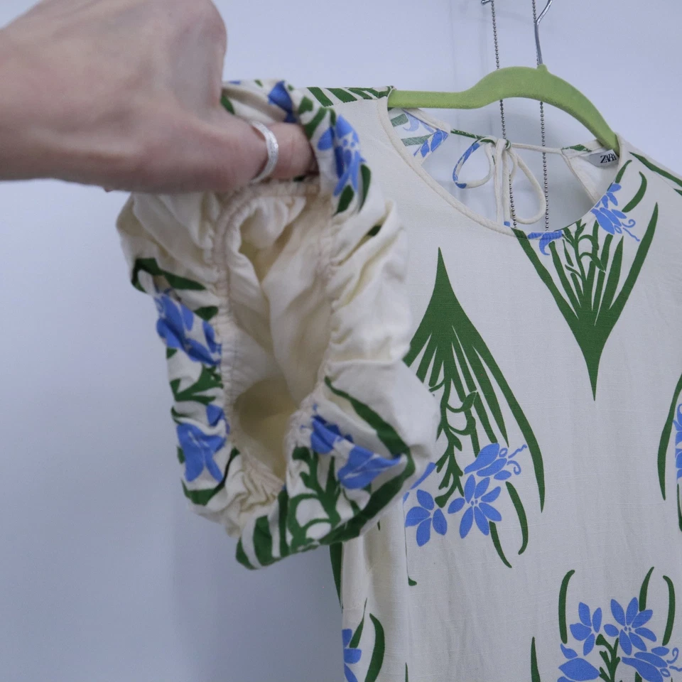 Zara New Woman Floral Maxi Dress Womens Small Boho Garden Party Cottagecore - Image 3 of 4