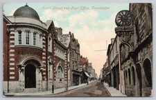 Dorchester. South Street & Post Office. Clock. Stengel Pub. KEVII 1900s PC.